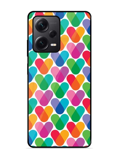 Overlapping Colors Colorful Glossy Metal TPU Phone Cover for Xiaomi Redmi Note 12 Pro Plus (5G) Zapvi