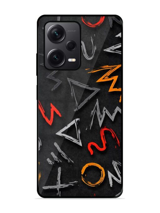 Grungy Graffiti Glossy Metal Phone Cover for Xiaomi Redmi Note 12 Pro Plus (5G)