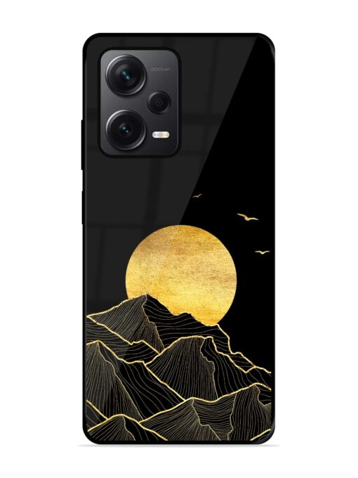 Golden Sunrise Glossy Metal Phone Cover for Xiaomi Redmi Note 12 Pro Plus (5G) Zapvi