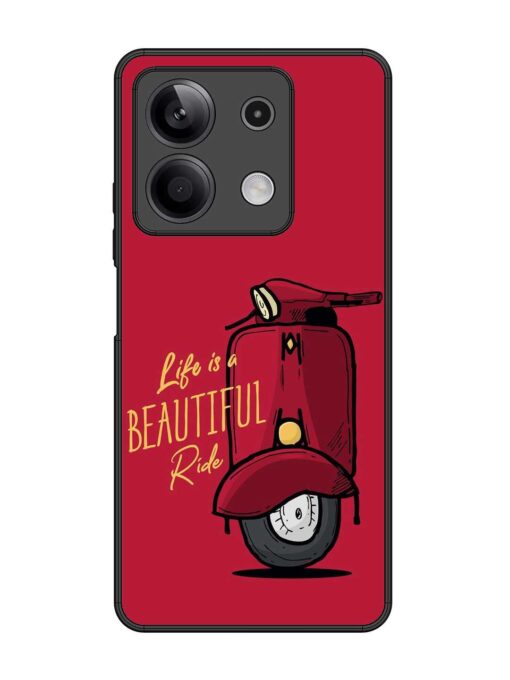 Life Is Beautiful Rides Glossy Metal Phone Cover for Xiaomi Redmi Note 13 (5G) Zapvi