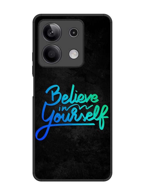 Believe In Yourself Glossy Metal Phone Cover for Xiaomi Redmi Note 13 (5G) Zapvi