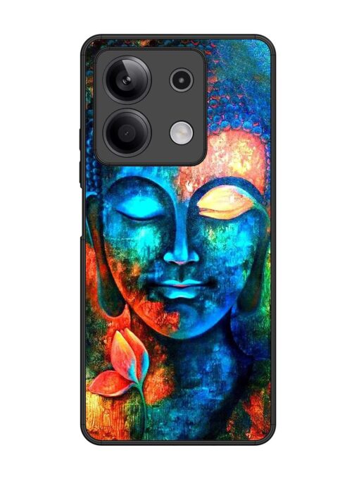 Buddha Painting Glossy Metal Phone Cover for Xiaomi Redmi Note 13 (5G) Zapvi