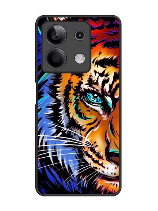 Colorful Lion Art Glossy Metal Phone Cover for Xiaomi Redmi Note 13 (5G) Zapvi