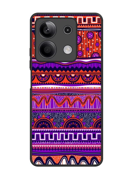 Ethnic Seamless Pattern Glossy Metal TPU Phone Cover for Xiaomi Redmi Note 13 (5G) Zapvi