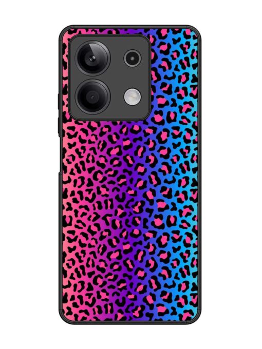 Colorful Leopard Seamless Glossy Metal Phone Cover for Xiaomi Redmi Note 13 (5G) Zapvi