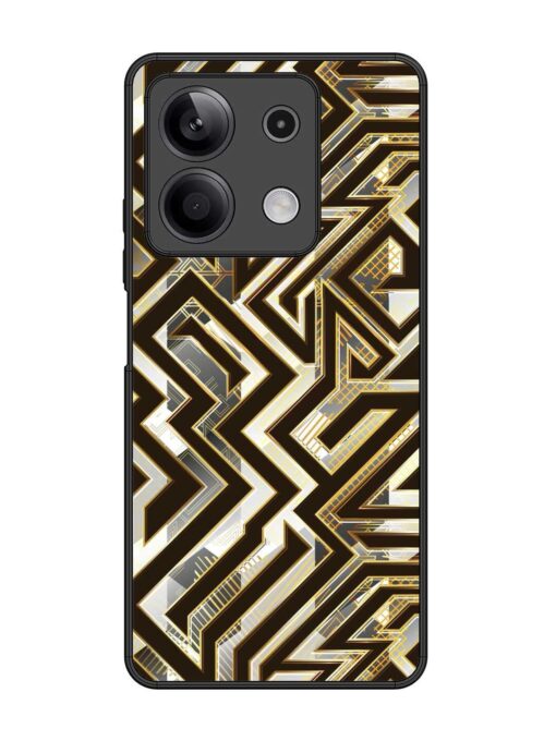 Technology Geometric Seamless Glossy Metal Phone Cover for Xiaomi Redmi Note 13 (5G) Zapvi