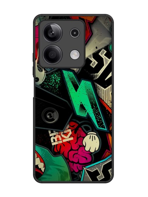 Graffiti Art Glossy Metal Phone Cover for Xiaomi Redmi Note 13 (5G) Zapvi