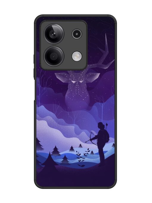 Deer Forest River Glossy Metal Phone Cover for Xiaomi Redmi Note 13 (5G) Zapvi