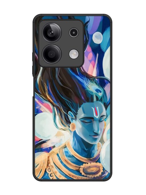 Bhagwan Sri Krishna Glossy Metal Phone Cover for Xiaomi Redmi Note 13 (5G) Zapvi