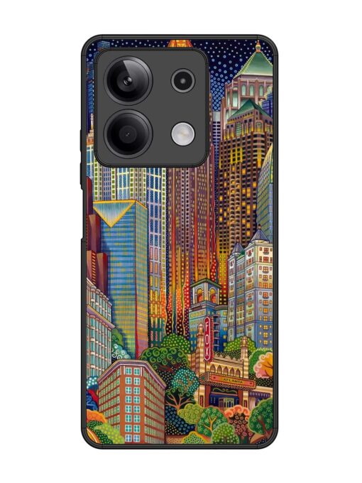 Cityscapes Art Glossy Metal Phone Cover for Xiaomi Redmi Note 13 (5G) Zapvi