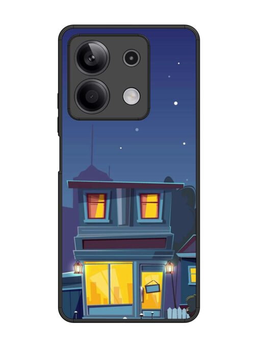 Vector Night House Glossy Metal Phone Cover for Xiaomi Redmi Note 13 (5G) Zapvi