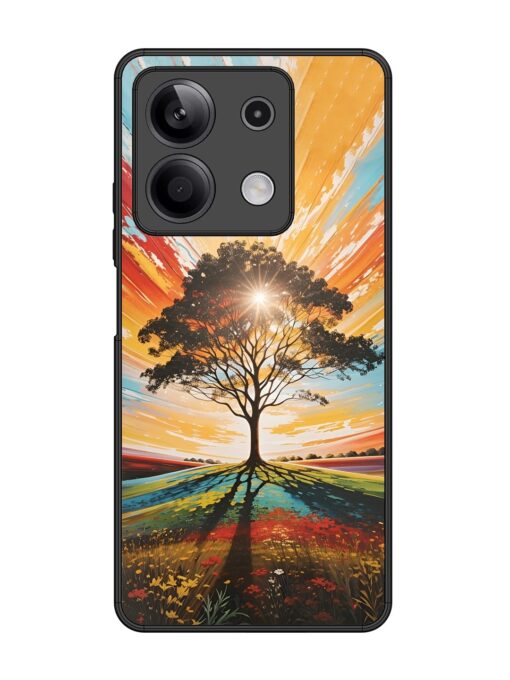 Abstract Tree Colorful Art Glossy Metal Phone Cover for Xiaomi Redmi Note 13 (5G)