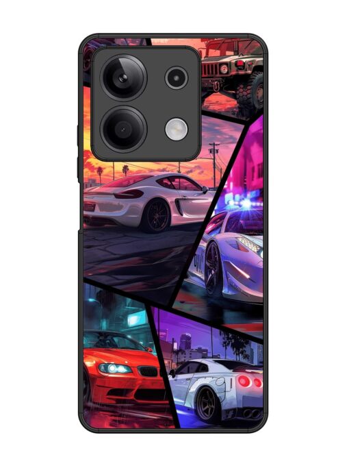 Ride In Pixels Glossy Metal Phone Cover for Xiaomi Redmi Note 13 (5G) Zapvi