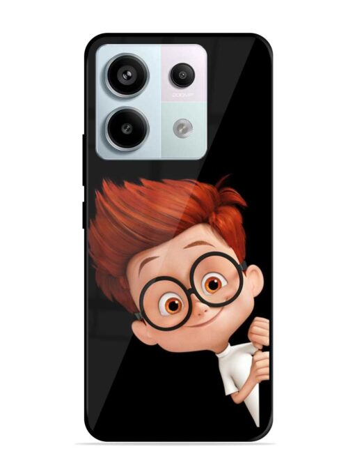 Smart Boy Cartoon Glossy Metal Phone Cover for Xiaomi Redmi Note 13 Pro (5G) Zapvi