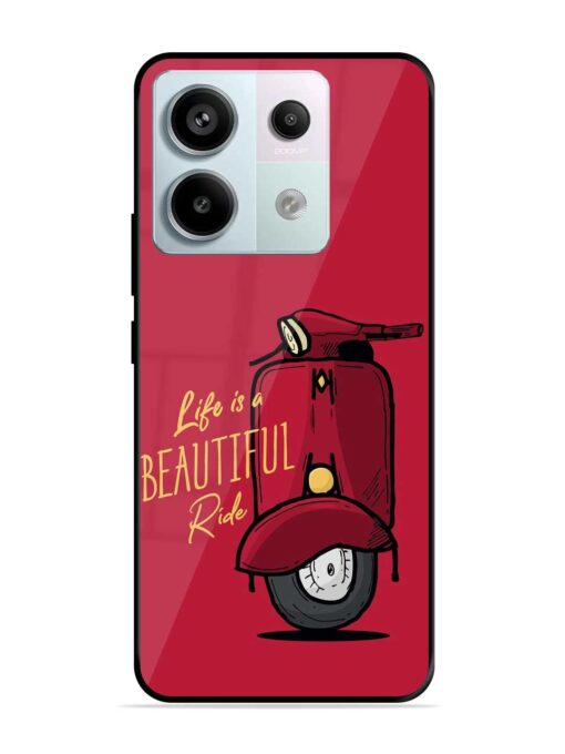 Life Is Beautiful Rides Glossy Metal Phone Cover for Xiaomi Redmi Note 13 Pro (5G) Zapvi