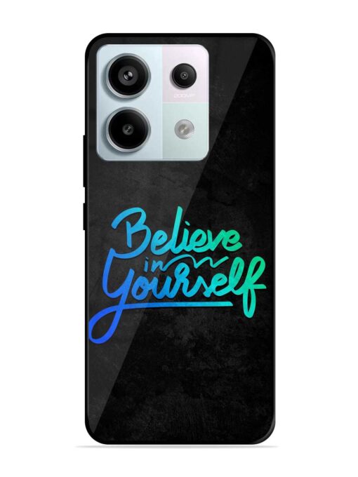 Believe In Yourself Glossy Metal Phone Cover for Xiaomi Redmi Note 13 Pro (5G) Zapvi