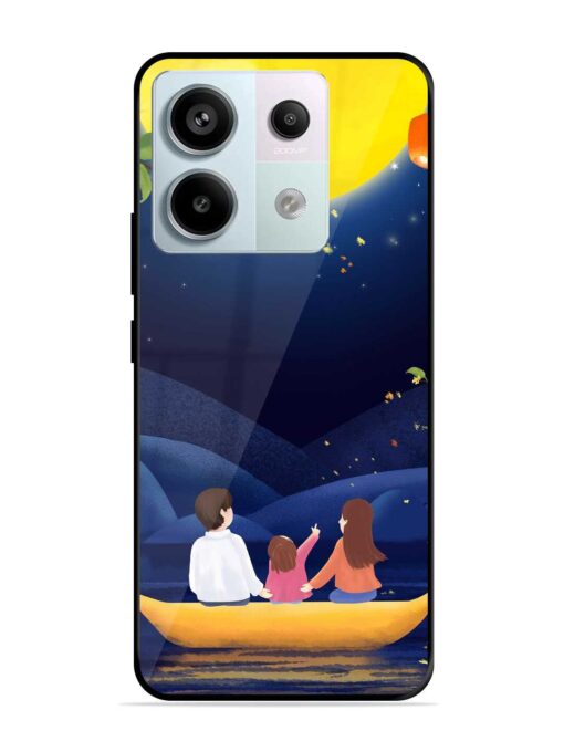 Happy Family And Beautiful View Glossy Metal Phone Cover for Xiaomi Redmi Note 13 Pro (5G)