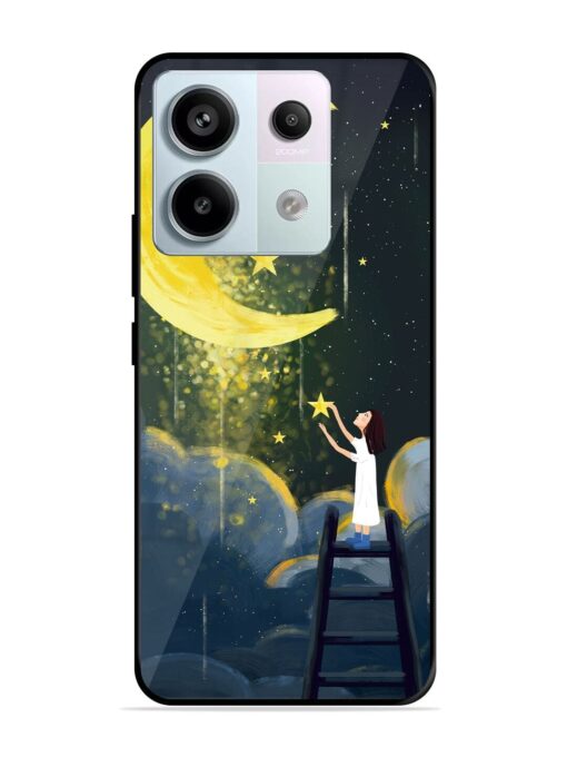 Moonlight Healing Night Illustration Glossy Metal TPU Phone Cover for Xiaomi Redmi Note 13 Pro (5G) Zapvi