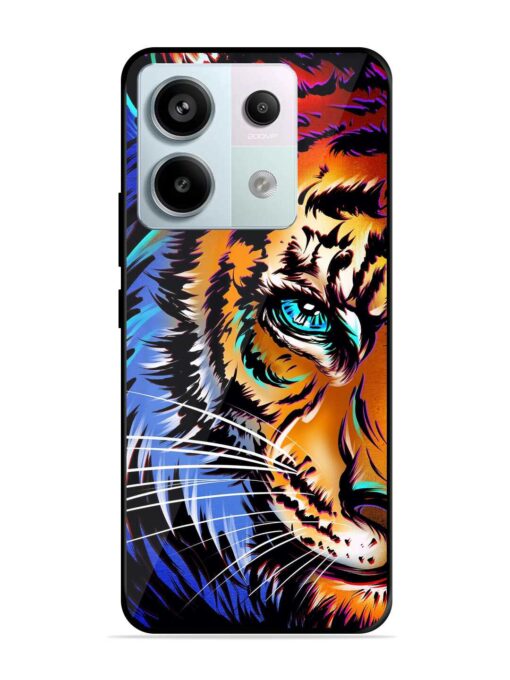 Colorful Lion Art Glossy Metal Phone Cover for Xiaomi Redmi Note 13 Pro (5G)