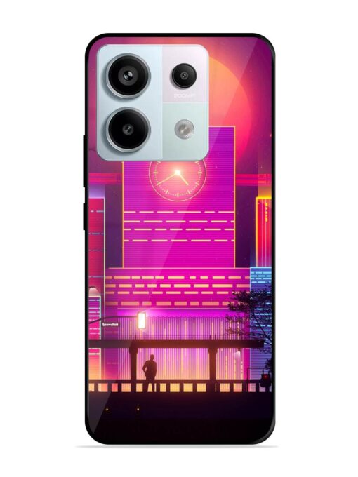 Clock Tower Glossy Metal TPU Phone Cover for Xiaomi Redmi Note 13 Pro (5G)