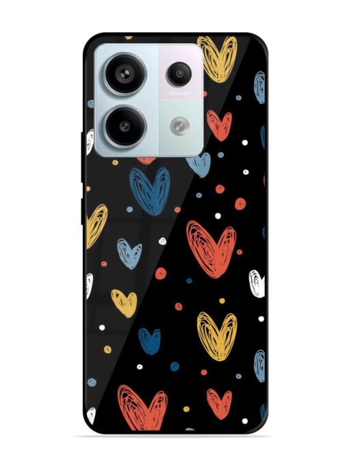 Happy Valentines Day Glossy Metal TPU Phone Cover for Xiaomi Redmi Note 13 Pro (5G) Zapvi