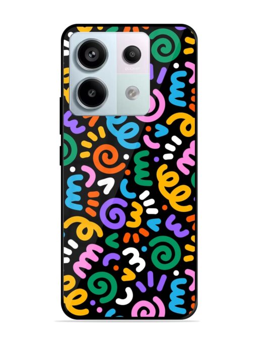 Colorful Seamless Vector Glossy Metal Phone Cover for Xiaomi Redmi Note 13 Pro (5G) Zapvi