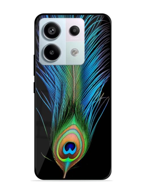 Peacock Feather Glossy Metal TPU Phone Cover for Xiaomi Redmi Note 13 Pro (5G) Zapvi