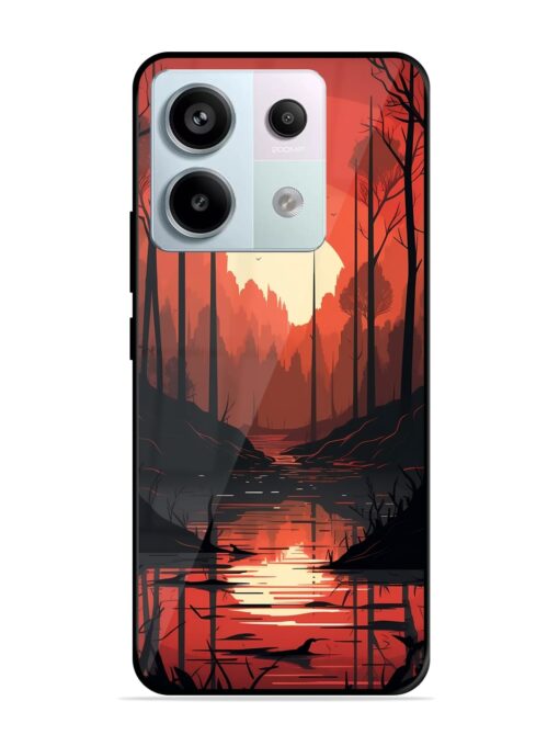 Natural Landscape Glossy Metal Phone Cover for Xiaomi Redmi Note 13 Pro (5G) Zapvi