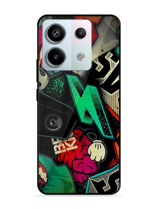 Graffiti Art Glossy Metal Phone Cover for Xiaomi Redmi Note 13 Pro (5G) Zapvi