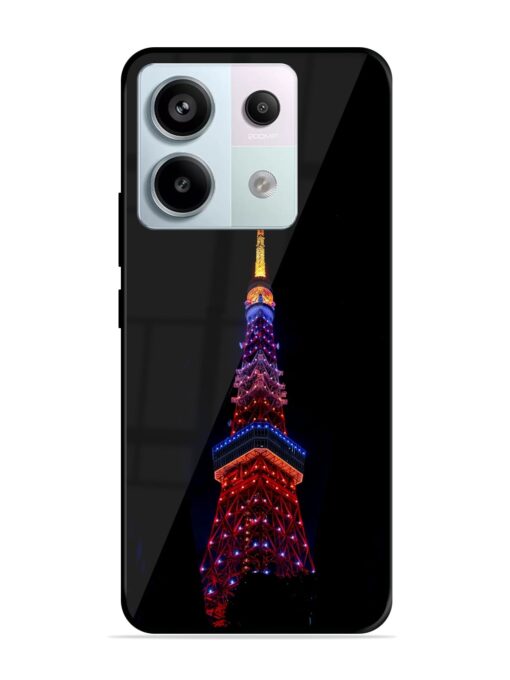 Eiffel Tower Night View Glossy Metal Phone Cover for Xiaomi Redmi Note 13 Pro (5G) Zapvi