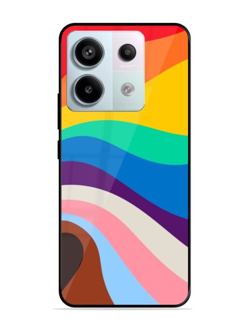 Minimal Pride Art Glossy Metal Phone Cover for Xiaomi Redmi Note 13 Pro (5G) Zapvi