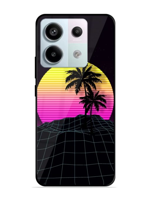 Coconut Vector Glossy Metal Phone Cover for Xiaomi Redmi Note 13 Pro (5G) Zapvi