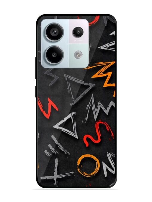 Grungy Graffiti Glossy Metal Phone Cover for Xiaomi Redmi Note 13 Pro (5G) Zapvi