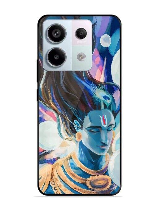 Bhagwan Sri Krishna Glossy Metal Phone Cover for Xiaomi Redmi Note 13 Pro (5G) Zapvi