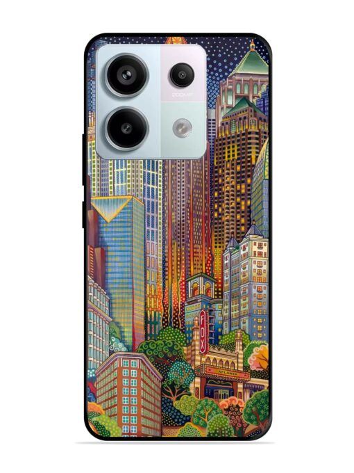 Cityscapes Art Glossy Metal Phone Cover for Xiaomi Redmi Note 13 Pro (5G) Zapvi