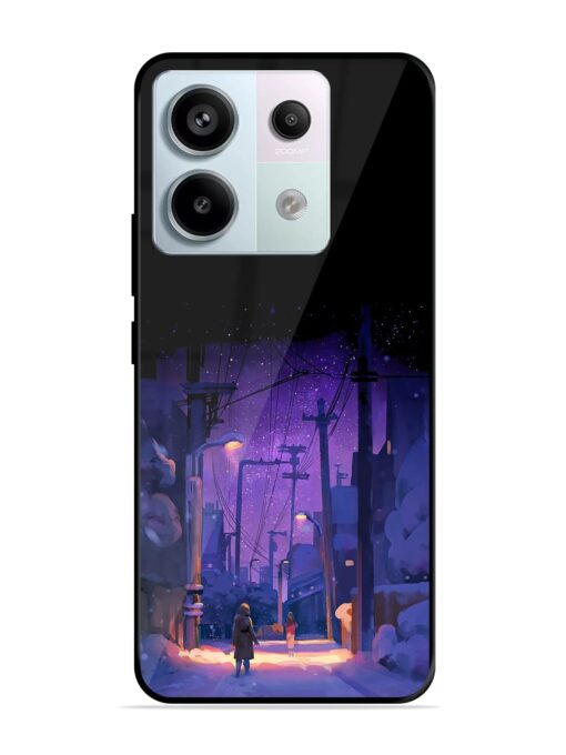 Winter Anime Art Glossy Metal Phone Cover for Xiaomi Redmi Note 13 Pro (5G) Zapvi