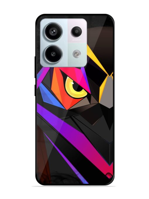 Wpap Owl Glossy Metal Phone Cover for Xiaomi Redmi Note 13 Pro (5G) Zapvi