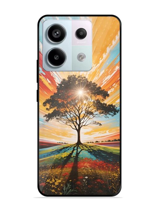 Abstract Tree Colorful Art Glossy Metal Phone Cover for Xiaomi Redmi Note 13 Pro (5G) Zapvi