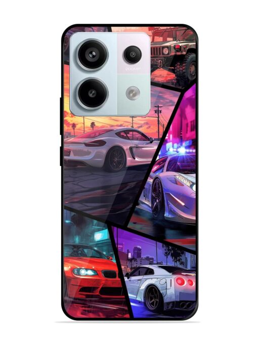 Ride In Pixels Glossy Metal Phone Cover for Xiaomi Redmi Note 13 Pro (5G) Zapvi