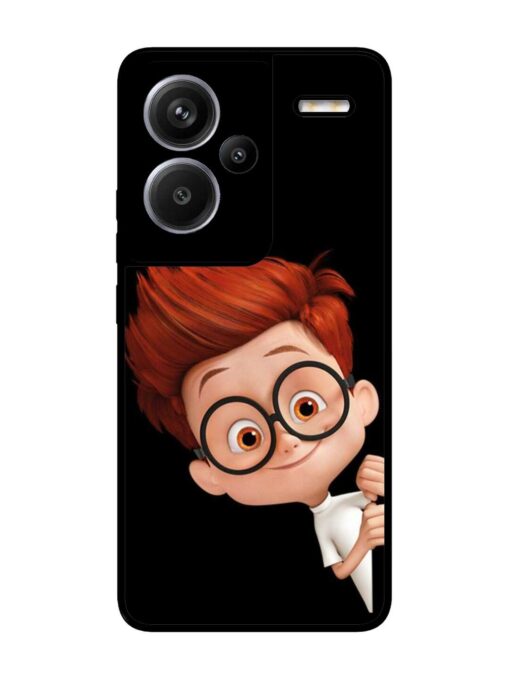 Smart Boy Cartoon Glossy Metal Phone Cover for Xiaomi Redmi Note 13 Pro Plus (5G) Zapvi