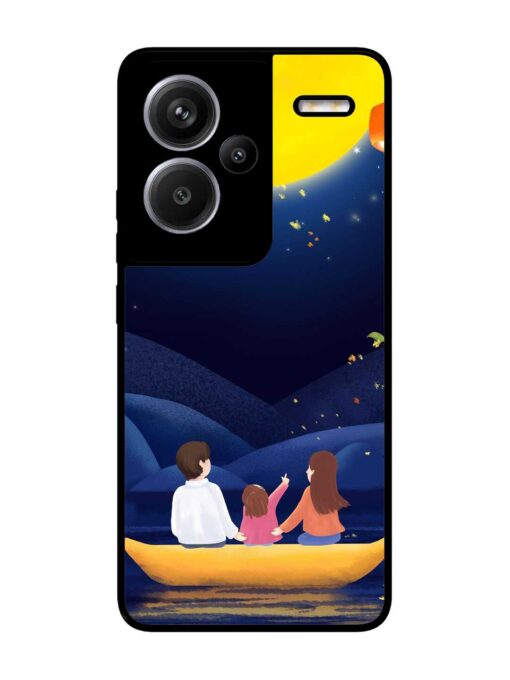 Happy Family And Beautiful View Glossy Metal Phone Cover for Xiaomi Redmi Note 13 Pro Plus (5G) Zapvi