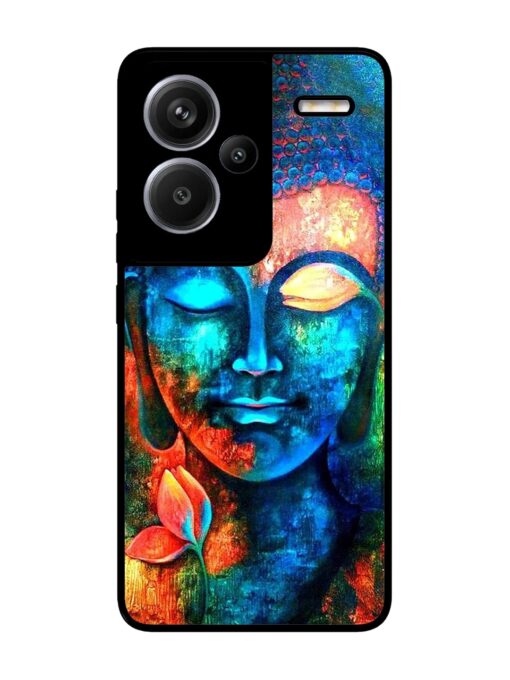 Buddha Painting Glossy Metal Phone Cover for Xiaomi Redmi Note 13 Pro Plus (5G) Zapvi