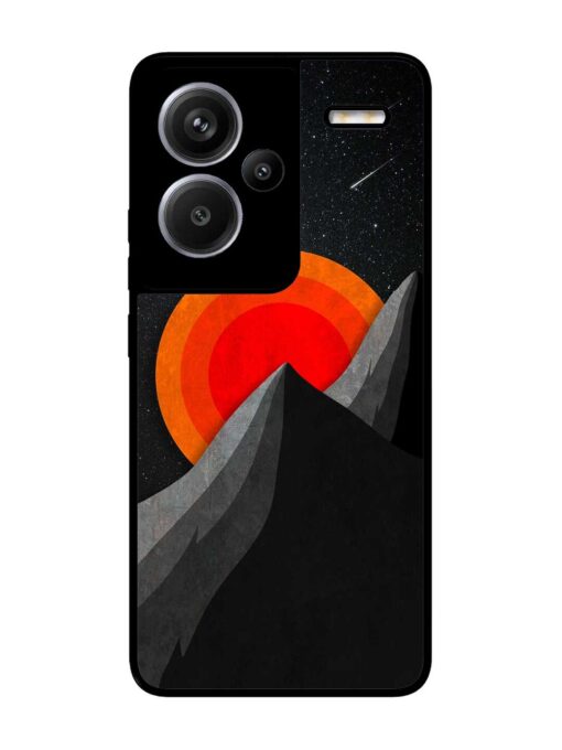 Black Mountain Glossy Metal Phone Cover for Xiaomi Redmi Note 13 Pro Plus (5G) Zapvi