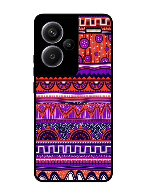 Ethnic Seamless Pattern Glossy Metal TPU Phone Cover for Xiaomi Redmi Note 13 Pro Plus (5G) Zapvi