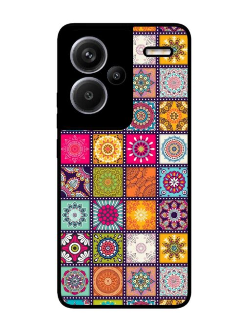 Seamless Pattern Vintage Glossy Metal Phone Cover for Xiaomi Redmi Note 13 Pro Plus (5G) Zapvi