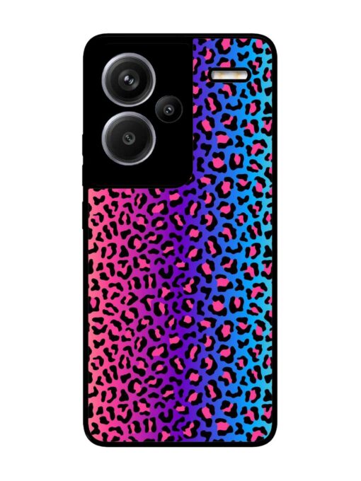 Colorful Leopard Seamless Glossy Metal Phone Cover for Xiaomi Redmi Note 13 Pro Plus (5G) Zapvi