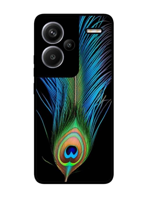 Peacock Feather Glossy Metal TPU Phone Cover for Xiaomi Redmi Note 13 Pro Plus (5G) Zapvi