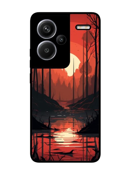 Natural Landscape Glossy Metal Phone Cover for Xiaomi Redmi Note 13 Pro Plus (5G) Zapvi