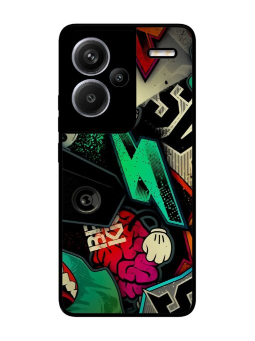 Graffiti Art Glossy Metal Phone Cover for Xiaomi Redmi Note 13 Pro Plus (5G) Zapvi