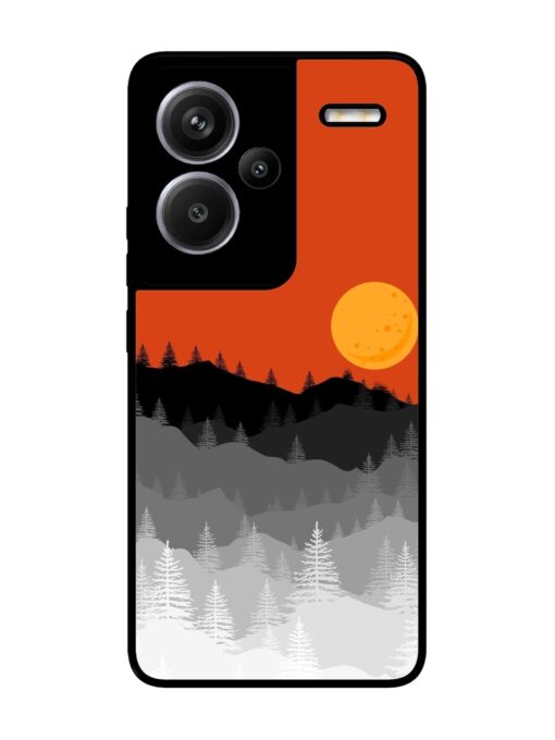 Mountain Lofi Sun Glossy Metal Phone Cover for Xiaomi Redmi Note 13 Pro Plus (5G) Zapvi